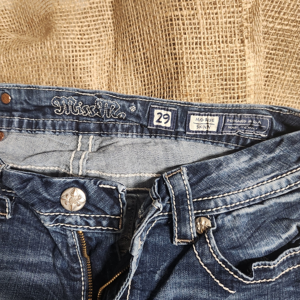 Miss Me Dark Blue Skinny Jeans